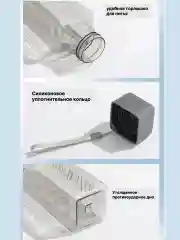 Тёмно-серый бутылка для воды , спортивная 500 мл, спортивная бутылка для воды