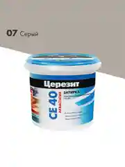 Затирка Церезит (Ceresit) CE 40 Aquastatic №07, серая, 1 кг