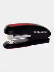 Степлер №24/6, 26/6 BRAUBERG "Extra", до 30 листов, черно-красный, 229085