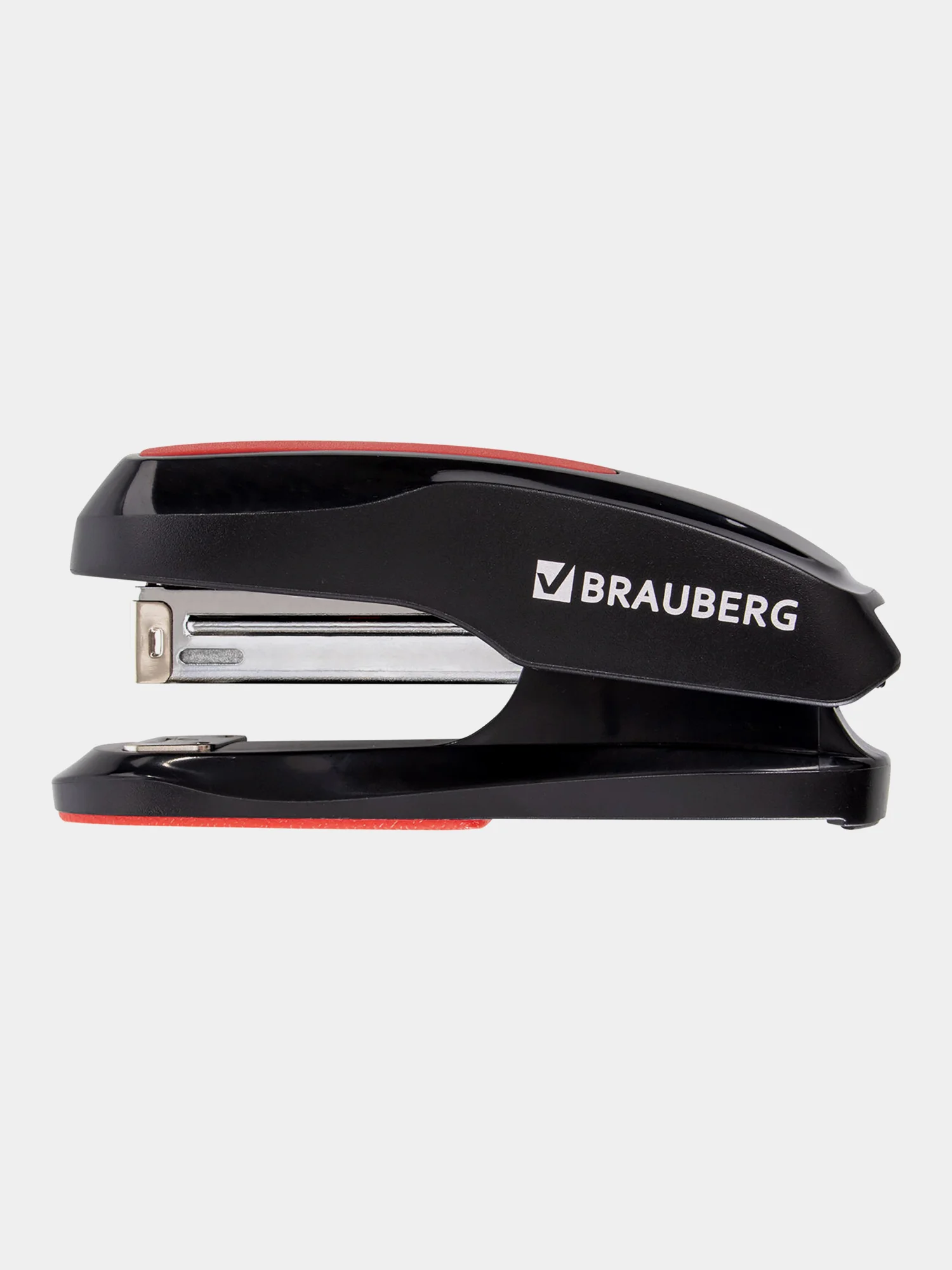 Степлер №24/6, 26/6 BRAUBERG "Extra", до 30 листов, черно-красный, 229085