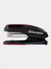 Степлер №24/6, 26/6 BRAUBERG "Extra", до 30 листов, черно-красный, 229085