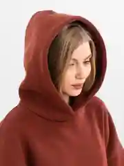 Марсала худи оверсайз с капюшоном, теплое, с начесом, толстовка