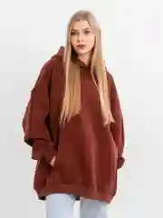 Марсала худи оверсайз с капюшоном, теплое, с начесом, толстовка