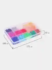 Аквамозаика 15 цветов, 1500 бусин, с трафаретами и инструментами, Brauberg Kids, 664913