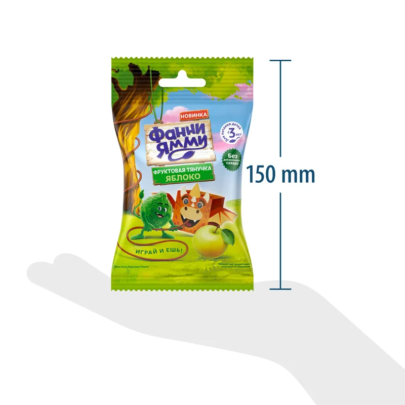 Фруктовые кусочки Фанни Ямми, яблоко, 15 г