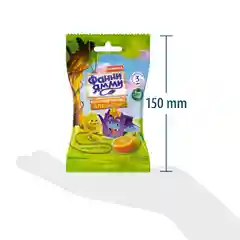 Фруктовые кусочки Фанни Ямми, яблоко, апельсин, 15 г