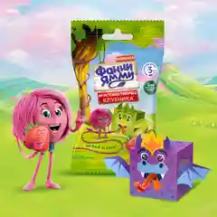 Фруктовые кусочки Фанни Ямми, яблоко, клубника, 15 г