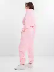 Розовый костюм женский, тёплый, флисовый