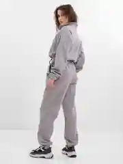 Серый костюм женский, тёплый, флисовый