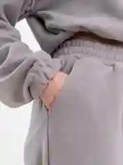 Серый костюм женский, тёплый, флисовый