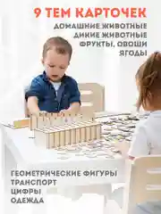 Сортер классификатор с карточками "Развивайка" , развивающие игры для детей, подарки