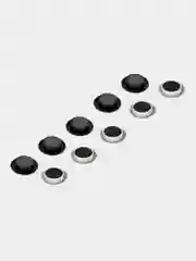 Магниты BRAUBERG BLACK&WHITE УСИЛЕННЫЕ 30 мм, НАБОР 10 шт, черные/белые, 237468