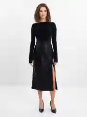 Прозрачный юбка кожаная