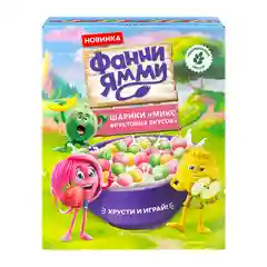 Шарики мультизлаковые Фанни Ямми яблоко, клубника, банан, 200г