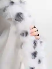 Прозрачный пальто, шуба женская оверсайз