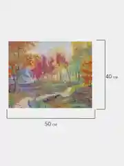 Алмазная мозаика Остров Сокровищ Осень, 663868, без подрамника 40x50 см, картина стразами