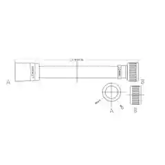 Шланг для душа Lemark LE8040P, ПВХ, 1,5 м