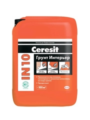 Грунтовка под обои и покраску Церезит (Ceresit) IN 10 Интерьер, 5 л