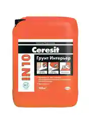 Грунтовка под обои и покраску Церезит (Ceresit) IN 10 Интерьер, 5 л