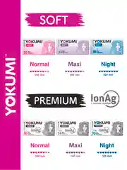 Прокладки женские гигиенические YOKUMI premium ultra Night, 20шт