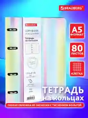 Тетрадь на кольцах со сменным блоком для учебы А5 BRAUBERG VISTA, 112131