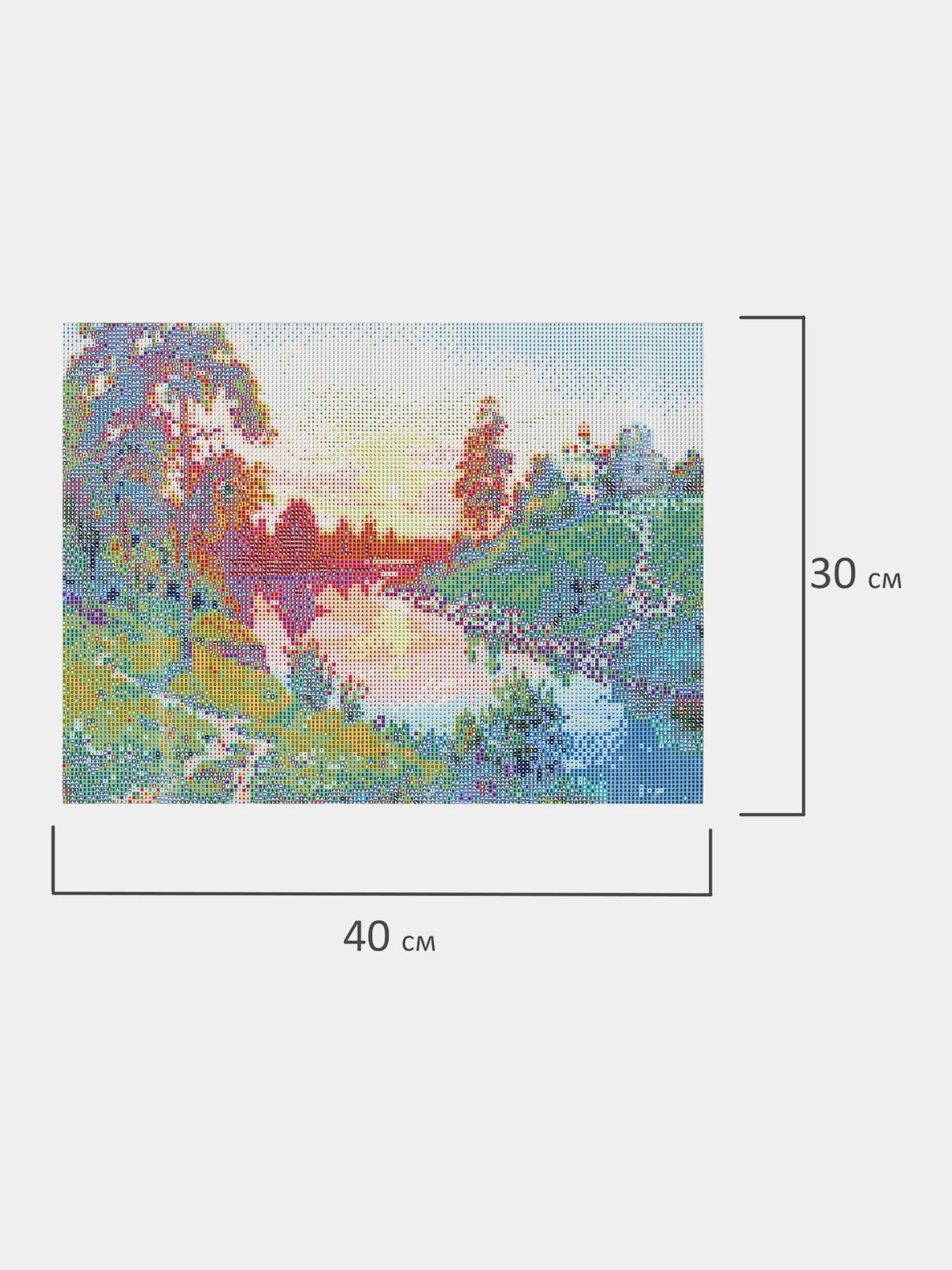 Алмазная мозаика Остров Сокровищ Тишина, 663858, без подрамника 30x40 см, картина стразами