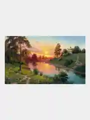 Алмазная мозаика Остров Сокровищ Тишина, 663858, без подрамника 30x40 см, картина стразами