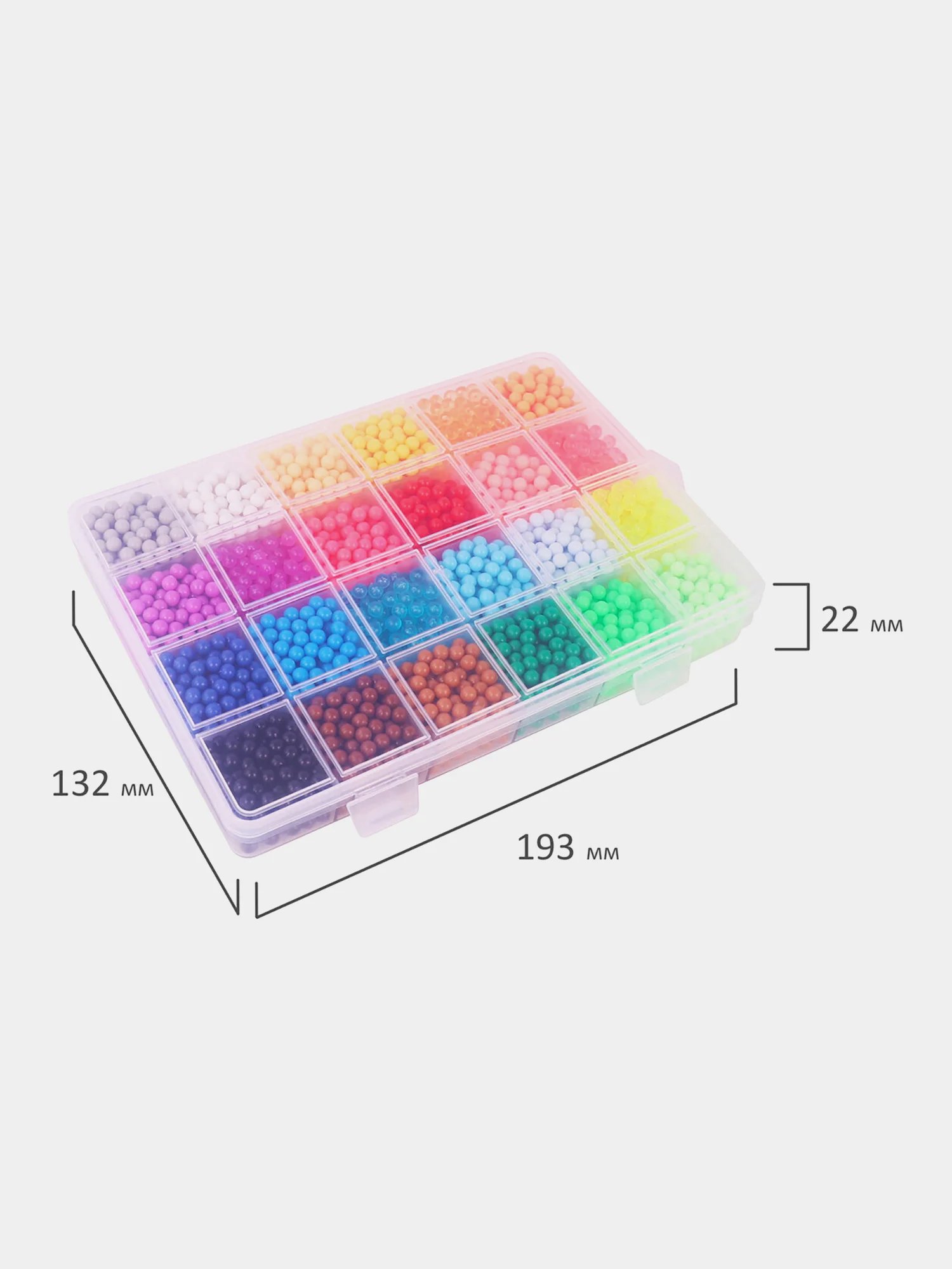 Аквамозаика Aqua Pixels 24 цвета 4200 бусин, с трафаретами, инструментами, Brauberg 664916