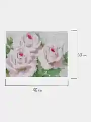 Алмазная мозаика Остров Сокровищ Розы, 663855, без подрамника 30x40 см, картина стразами
