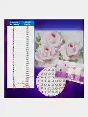 Алмазная мозаика Остров Сокровищ Розы, 663855, без подрамника 30x40 см, картина стразами