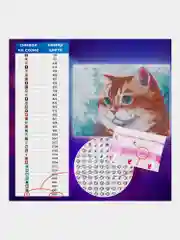 Алмазная мозаика Остров Сокровищ Кот, 663859, без подрамника 30x40 см, картина стразами