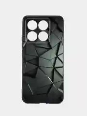 Тёмно-серый чехол для Xiaomi 14T с принтом, с рисунком (Сяоми 14Т)