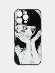 Белый чехол для iPhone 16 Pro Max с принтом, с рисунком (Айфон 16 Про Макс)