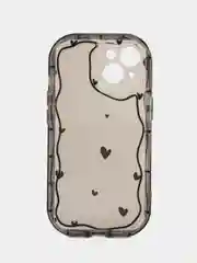 Черный чехлы для iPhone 11 / XR / 12 / 13 / 14 / 15 / Pro / Max прозрачный противоударный