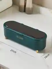 Тёмно-зелёный набор для специй с 4 отсеками