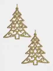Ёлочные украшения снежинки, ёлочки, 6 видов