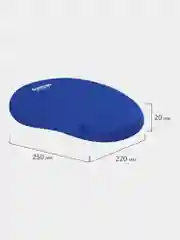 Коврик для мыши с подушкой под запястье Sonnen, полиуретан и лайкра, 250 х 220 х 20 мм