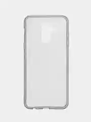 Ультратонкий силиконовый чехол затемненный с блесткамии для Samsung A6 PLUS 2018