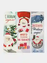 Алый наклейки новогодние для цветов и подарков