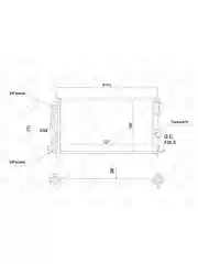 FRC1007 Радиатор охлаждения Opel Astra J (10-) 1.4i/1.6i AT