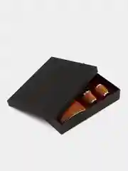 Терракотовый подарочный мужской набор Фляжка со стопками - фляга и рюмки из нержавеющей стали