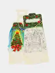 Синий коробка для новогоднего подарка, новогодняя подарочная коробка
