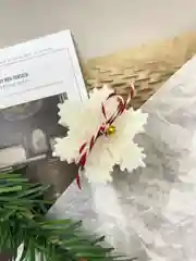 Белый свеча "Новогодняя" из соевого воска