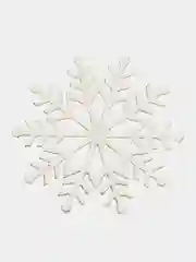 Серебряный снежинки блестящие  из глитерного фоамирана