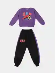 Фиолетовый костюм детский Микки Маус Cap,для девочки,спортивный костюм,для дома и сада