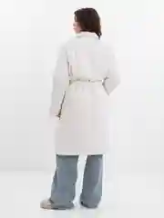 Молочный куртка женская мегаоверсайз, утепленная