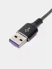 Тёмно-серый кабель type-c быстрой зарядки 2 м