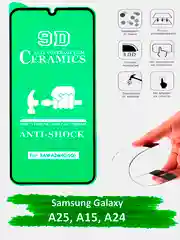 Защитное стекло Samsung Galaxy A25, A15, A24, гибкое стекло на самсунг керамическое