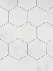 Фартук для кухни на стену Соты мрамор белый 3м