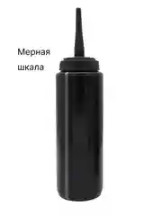 Черный хоккейная бутылка для воды 1000 мл